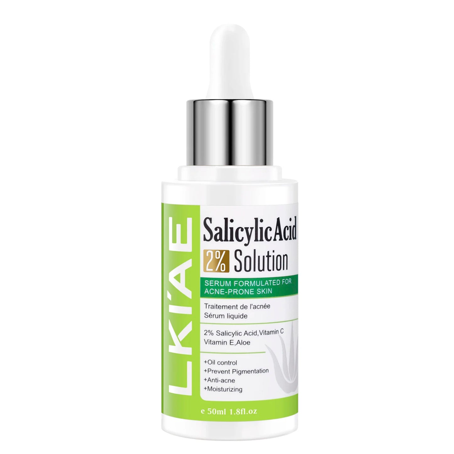 LKIAE Aloe Vera Lightening Face Serum, Idea Facial Essence to Anti Acne, with Vitamin C, Vitamin E, Moisturizing, Clean Skin
