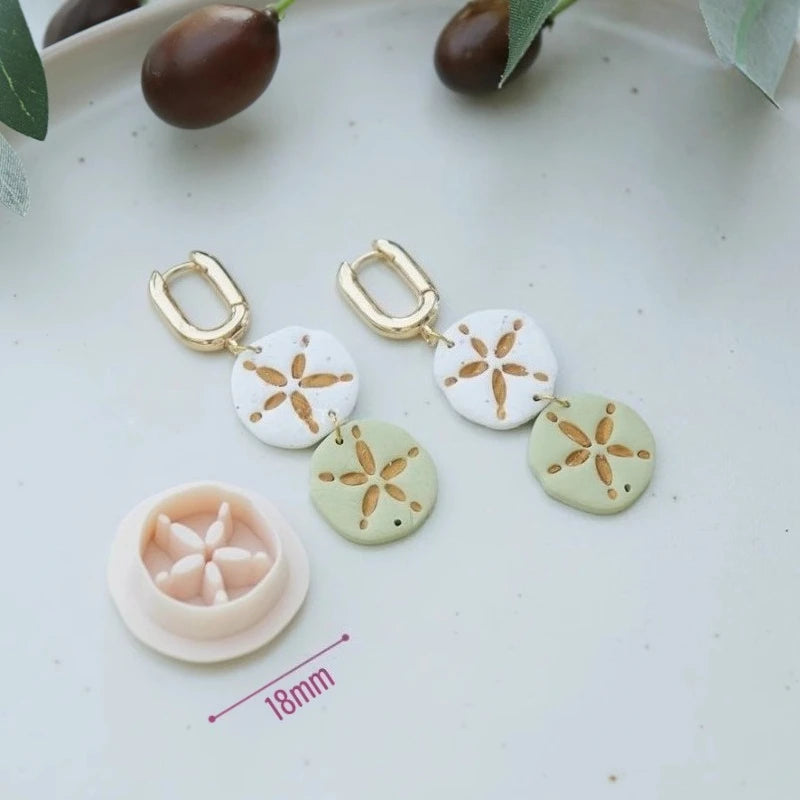 Summer Ocean Series Polymer Clay Cutter Shell/Conch Soft Ceramic Earring Mold DIY Ring Bracelet Jewelry Polymer Clay Tool