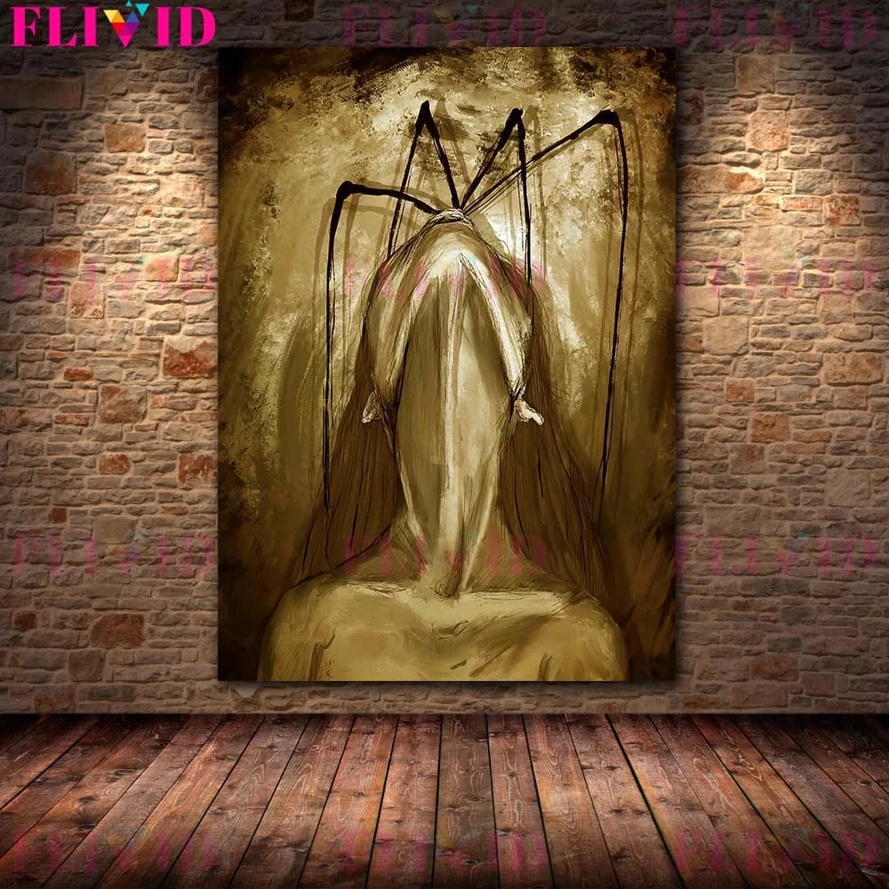 Ancient Egyptian God And Indian Four Hands Goddess Vintage Wall Art Canvas Painting,Lilith,Nyx Kali Goddess Art Poster And Print