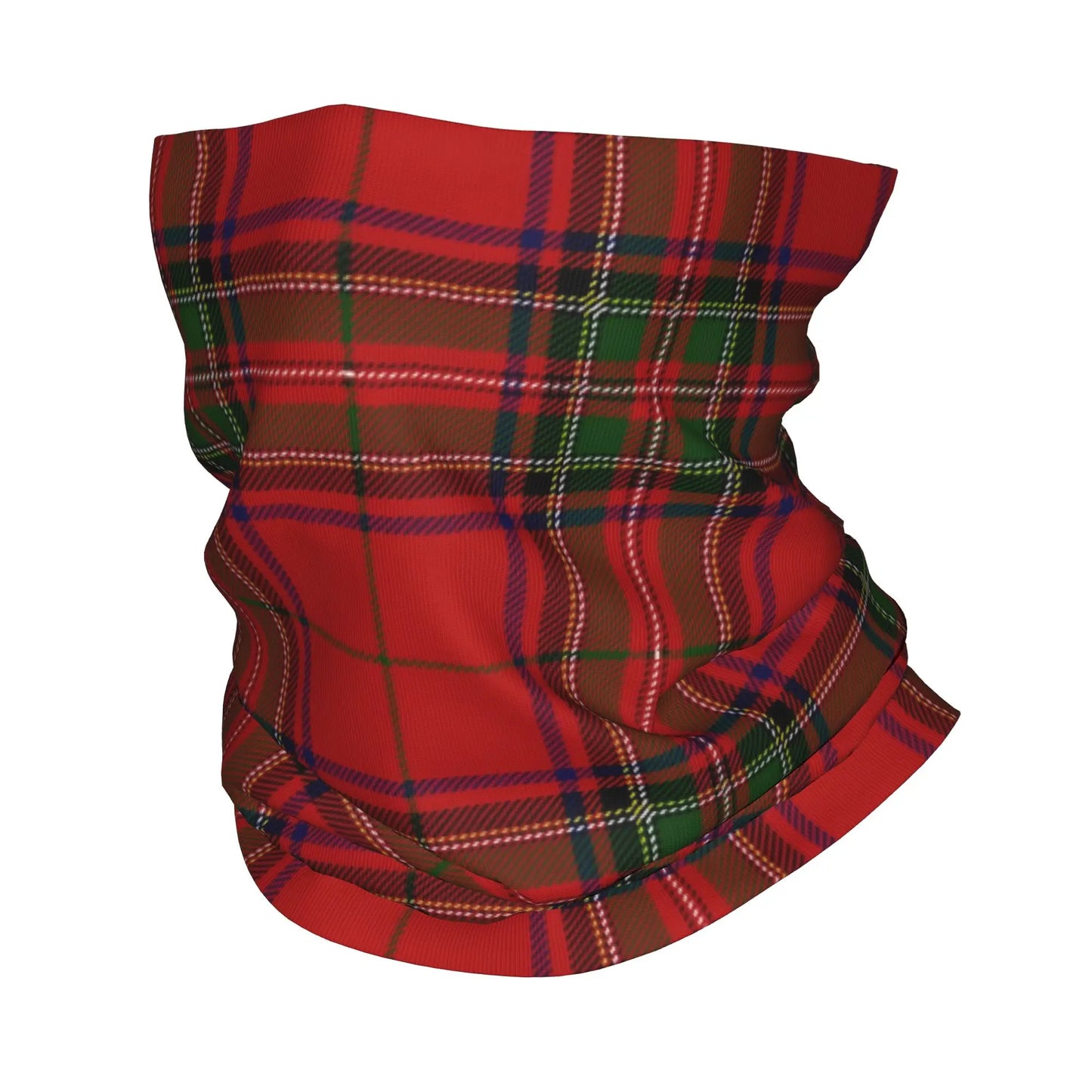 Custom Stewart Royal Scottish Tartan Bandana Neck Gaiter for Ski Camping Women Men Wrap Scarf Scotland Print Headband Warmer