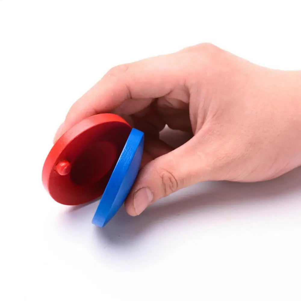 Wooden Castanets Orff Musical Instruments Music Perception Infant And Toddler Teaching Aids Cultivate Baby's Sense Of Rhythm