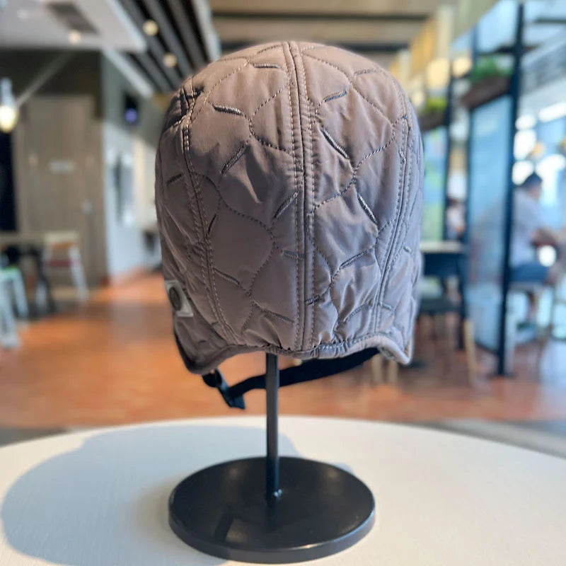 Pilot Hat Outdoor Skiing Bomber Hats Adult Unisex Wool Hat Unisex Winter Thickened Ear Protector Cap Warm Waterproof Ski Cap