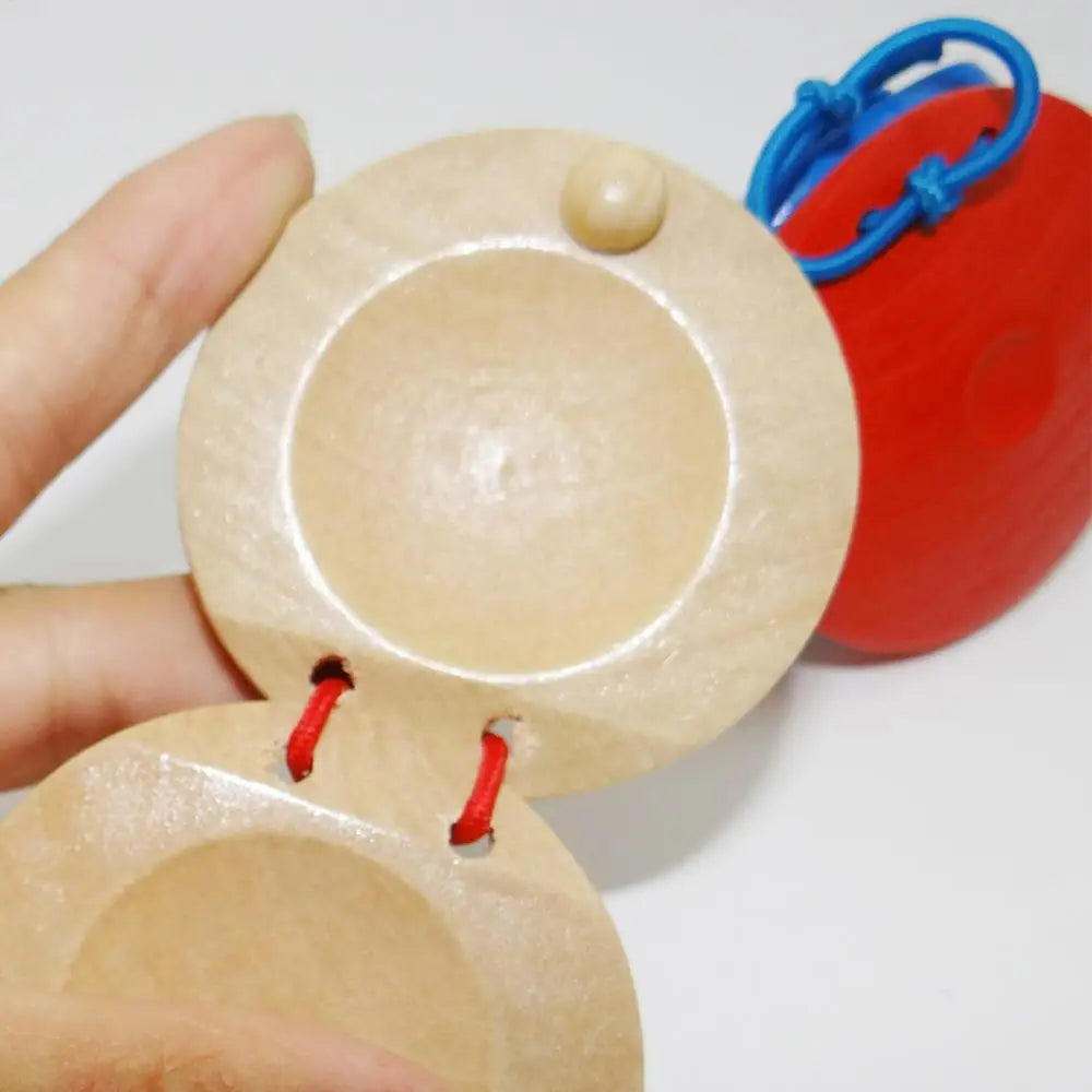 Wooden Castanets Orff Musical Instruments Music Perception Infant And Toddler Teaching Aids Cultivate Baby's Sense Of Rhythm
