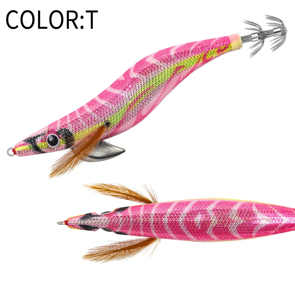12g 14g 19g Squid Jig Floating Eging Fishing Squid Lure Fishing Lure Artificial Bait for Fishing Squid Hook Octopus Cuttlefish