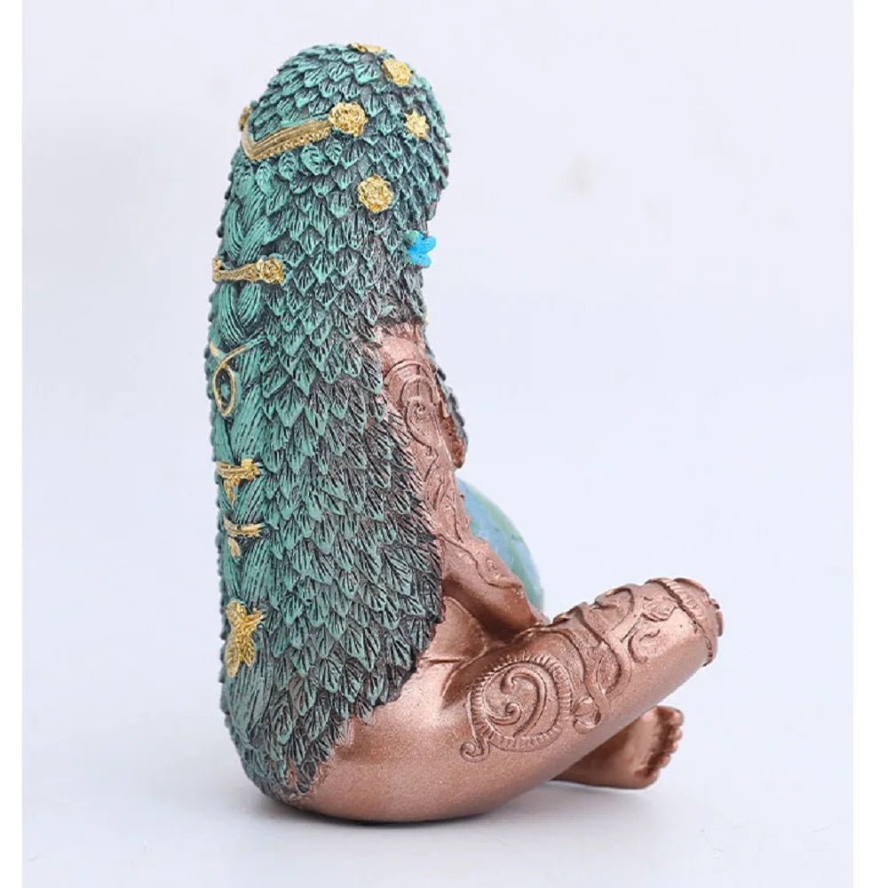 Goddess Statue Gaia Statue Mother Earth Nature Resin Spiritual Figurine Home Room Decor Garden Decoration Earth Day Decoration