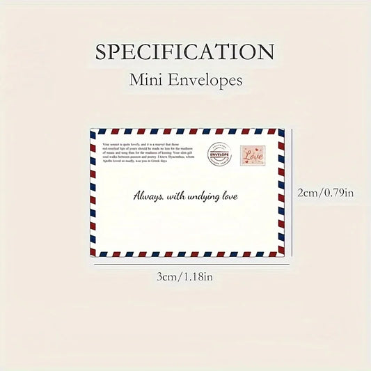A Set of DIY Mini Envelopes, Suitable for Giving to Friends, Relatives, Parents, Etc Graduation Gifts, Back-To-School Gifts, Valentine's Day Gifts, Anniversary Gifts, Mother's Day Gifts