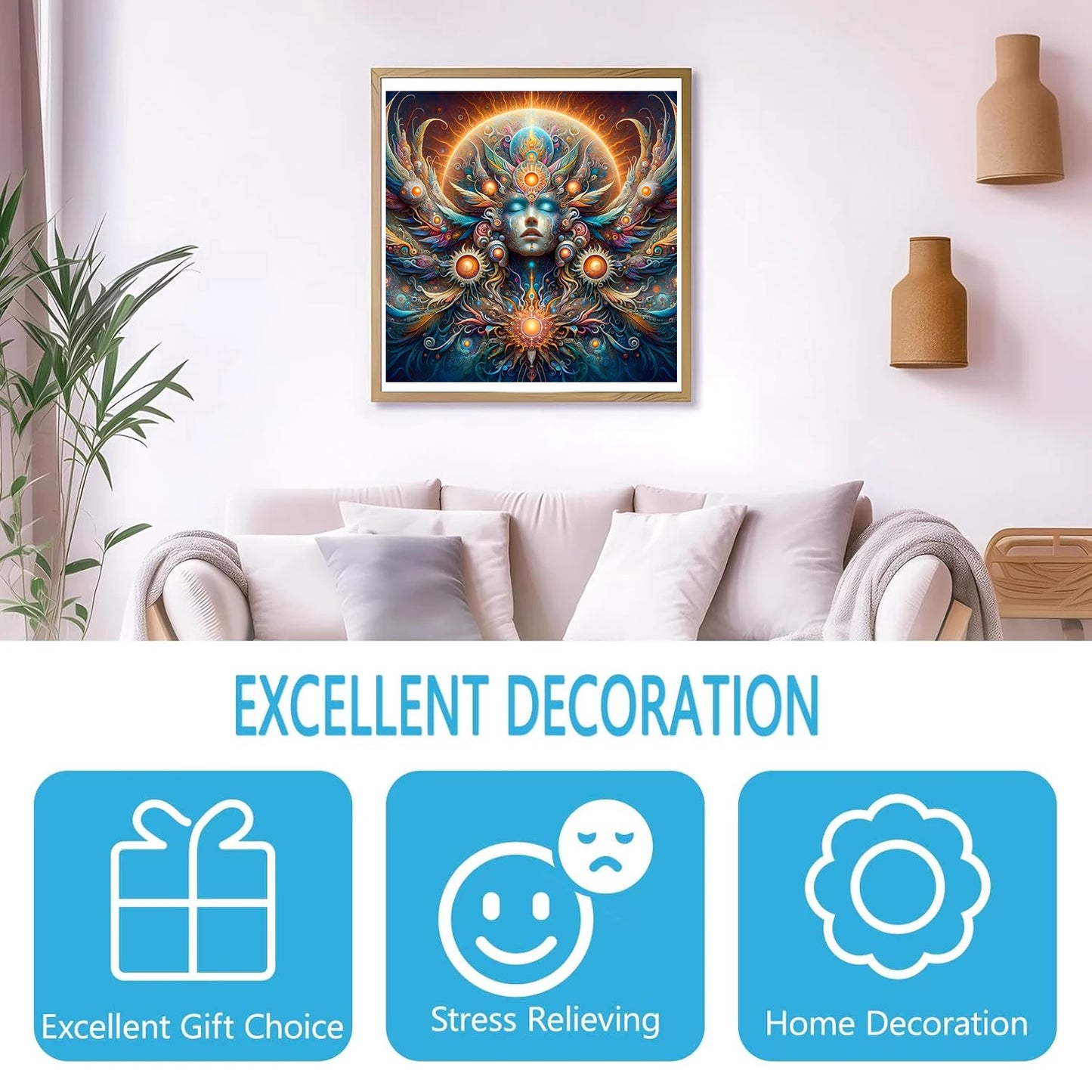 Goddess Wooden Puzzle, Unique Shaped Pieces Wooden Jigsaw Puzzles for Adults, Ghristmas Gift Family Game Home Decor