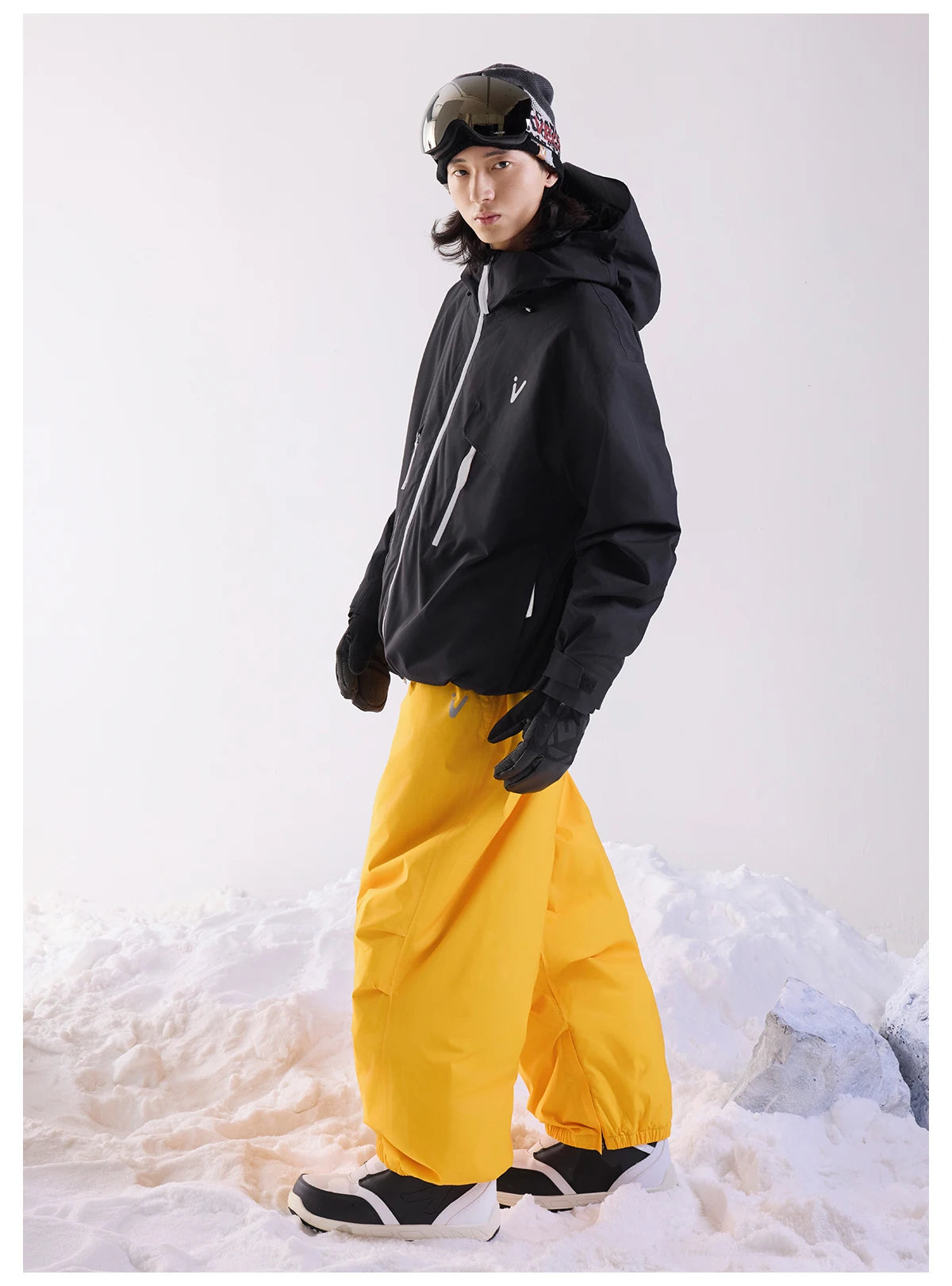 VECTOR Men Women 3L Cotton Ski Jacket Ski Pants Winter Warm Windproof Waterproof Outdoor Sports Snowboard Ski Coat Trousers
