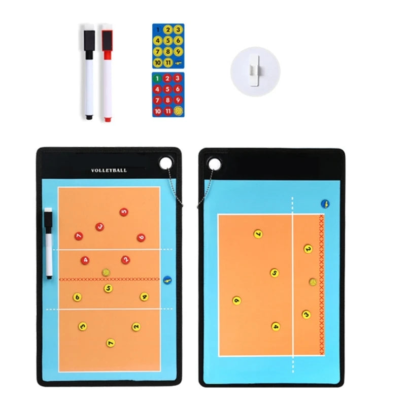 Basketball Coaching Clipboard with Dry Erases Marker and Magnets, Basketball Dry Erases Board for Coaches Football Sport