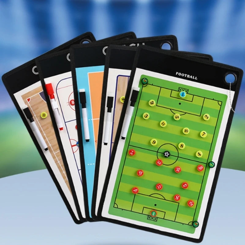 Basketball Coaching Clipboard with Dry Erases Marker and Magnets, Basketball Dry Erases Board for Coaches Football Sport