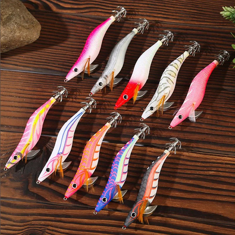 12g 14g 19g Squid Jig Floating Eging Fishing Squid Lure Fishing Lure Artificial Bait for Fishing Squid Hook Octopus Cuttlefish