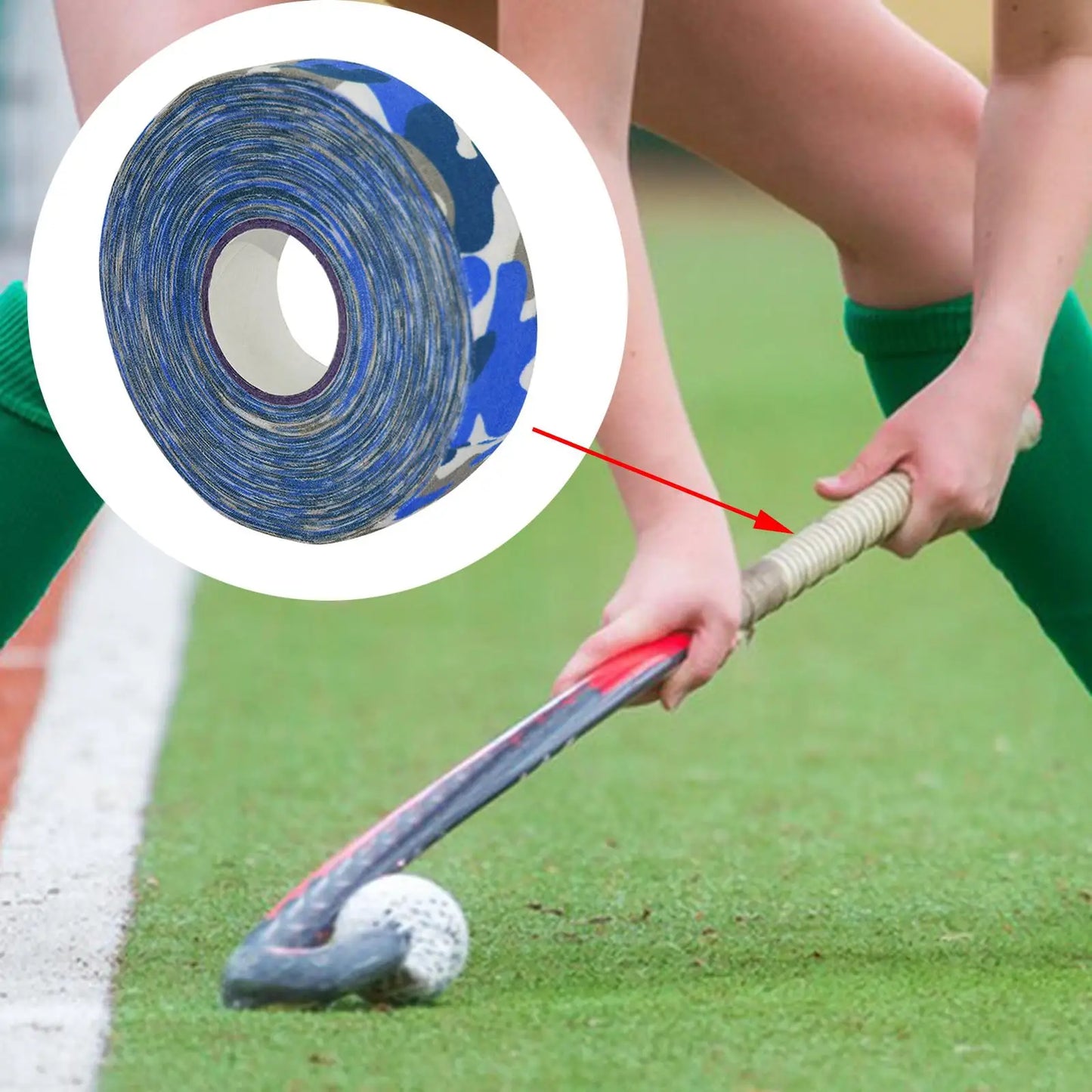 Ice Hockey Cloth Tape 82ft Water Resistant Sports Tape Roller Hockey Wrapping Belt Hockey Stick Tapes for Sports Badminton Grip
