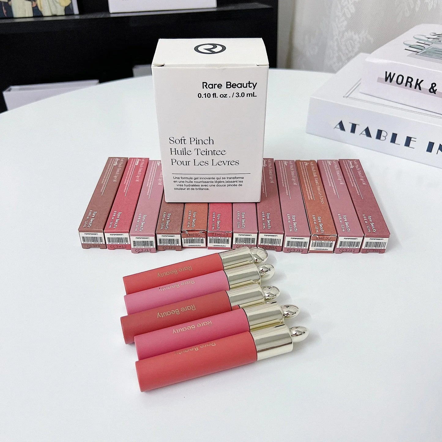 Rare Beauty Blush Lip Gloss Brightens The Complexion Is Silky And Beautiful And Enhances Contours Girl Women Makeup With Box