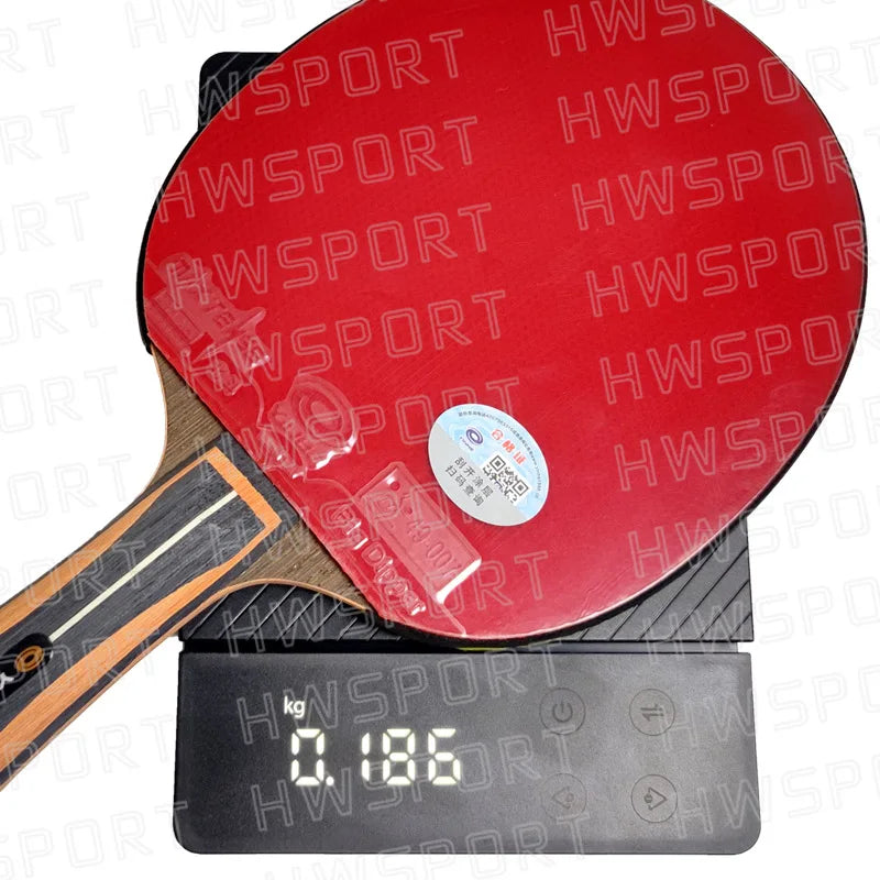 YINHE Professional Table Tennis Racket Pre-made 12 13 14 15 Star Ping Pong Racket Paddle 5 Wood 2 Carbon Offensive Bat for Speed