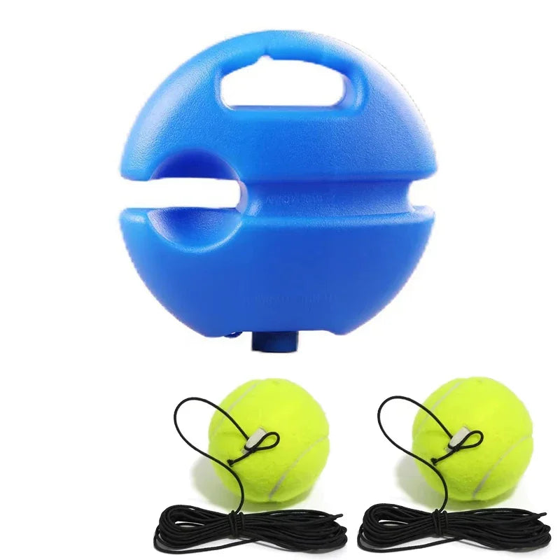 Portable Solo Tennis Trainer Rebound Tennis Ball with String Rope Self Tennis Practice Training Tool for Adults Kids Beginners