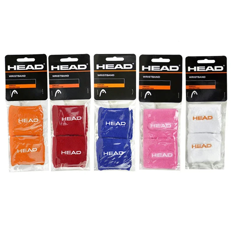 Original HEAD Tennis Wristband Badminton Sport Wristband Cotton Comfortable Sweat Wiping Non Slip Wristband