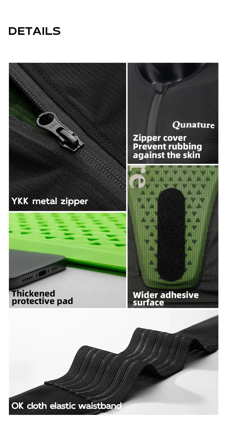 Qunature Adults Ski Vest CE1 Level Anti-Collision Waist Protector Sports EAR Pad Back Protection Vest Anti-Fall Vest Jackets