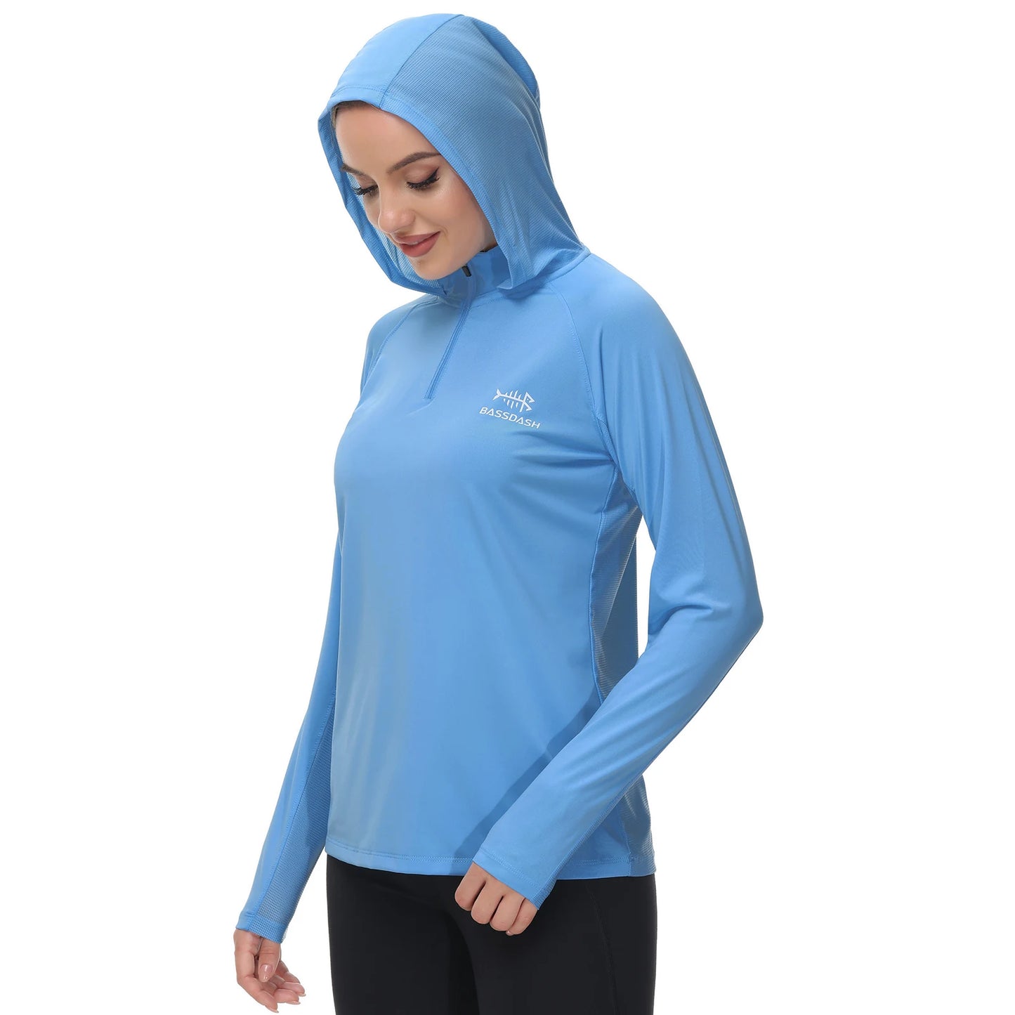 Bassdash Women’s UPF 50+ Performance Hoodie Long Sleeve UV Fishing Hiking Shirt