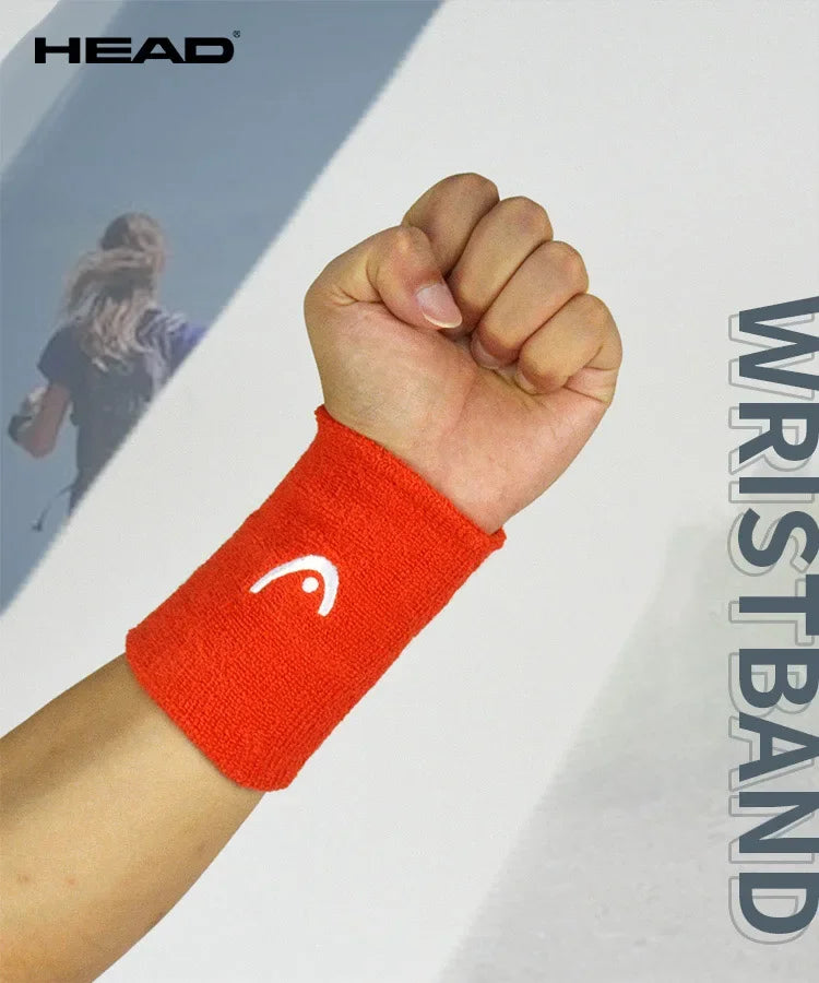 Original HEAD Tennis Wristband Badminton Sport Wristband Cotton Comfortable Sweat Wiping Non Slip Wristband