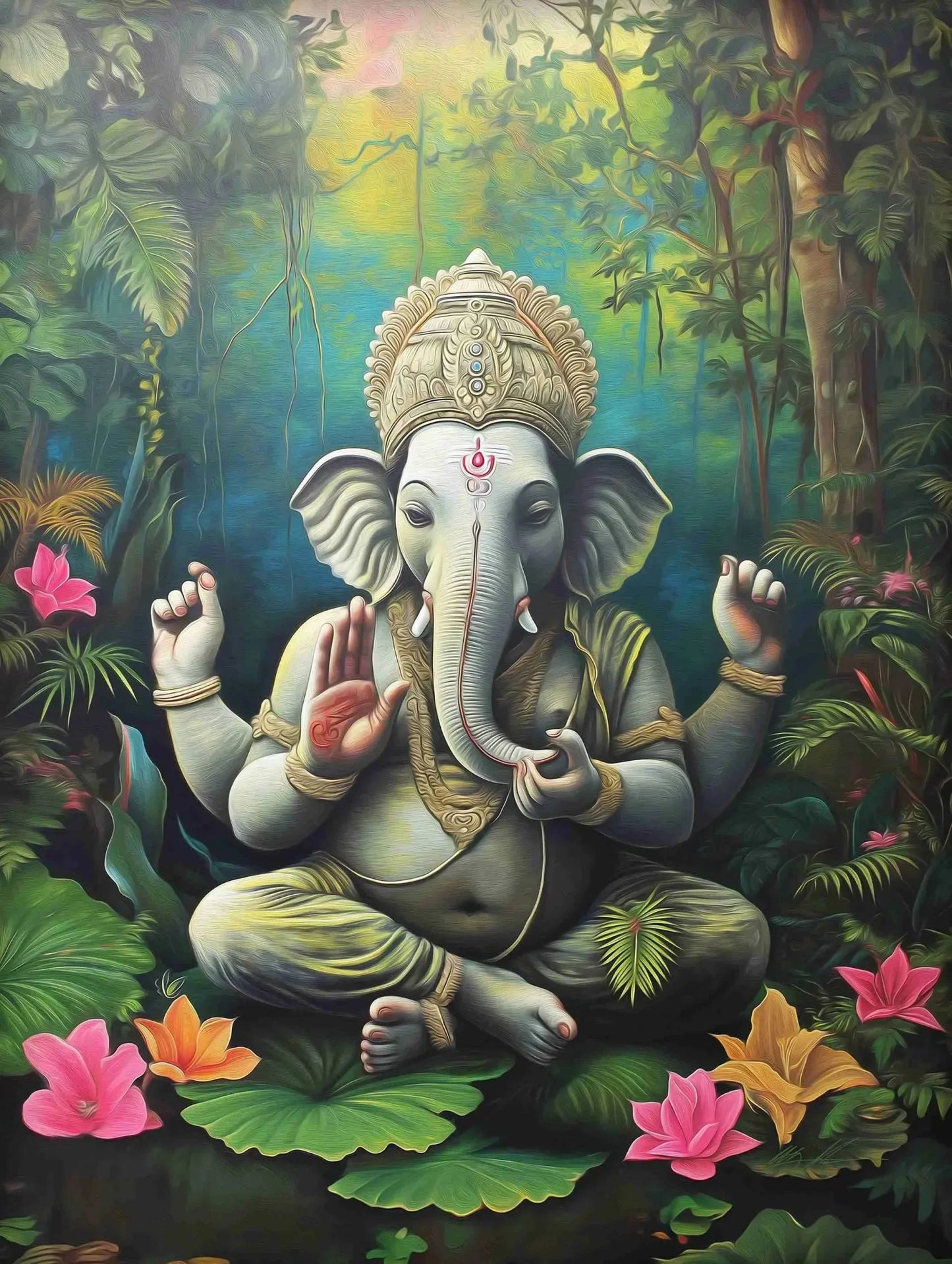Indian Hindu Gods Lord Shiva Yoga Divine Goddess Saraswati Meditation Rt Poster Canvas Painting And Prints Picture Home Decor