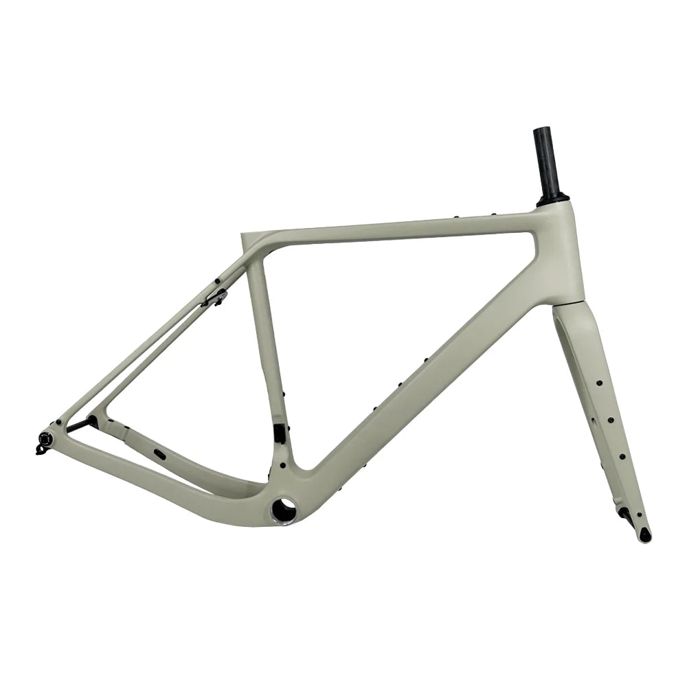 2024 G30U Carbon Gravel Bike Frame UDH Derailleur Hanger Treaded T47 Full Hidden Cable Gravel Frameset Carbon Road Frame Bicycle
