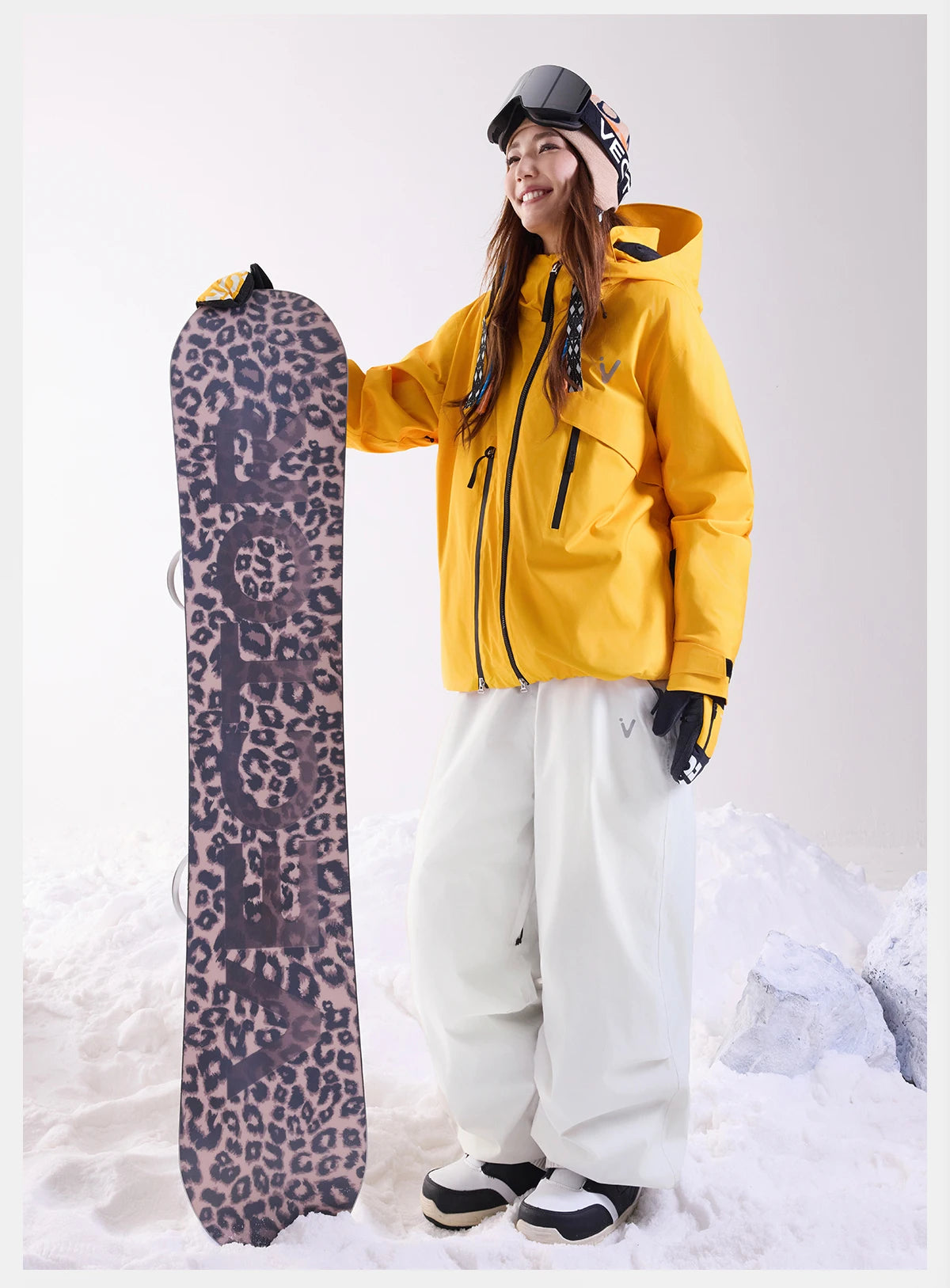 VECTOR Men Women 3L Cotton Ski Jacket Ski Pants Winter Warm Windproof Waterproof Outdoor Sports Snowboard Ski Coat Trousers
