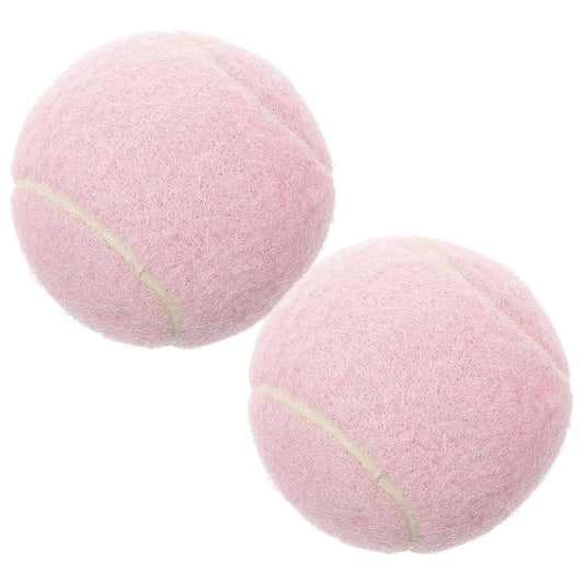 2pcs Pink Playful For Beginner Training Practice Lightweight Set Player Playground Use Pink Tennis Balls Tennis