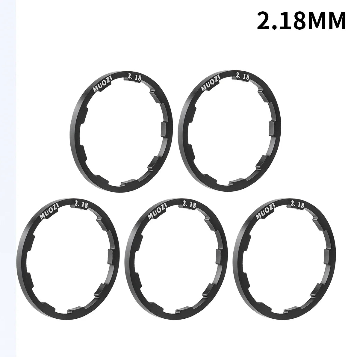 MUQZI 5pcs Cassette Washer 1mm 1.5mm 1.85mm 2mm 2.18mm 2.35mm 2.5mm Flywheel Spacer Bike Hub Washer