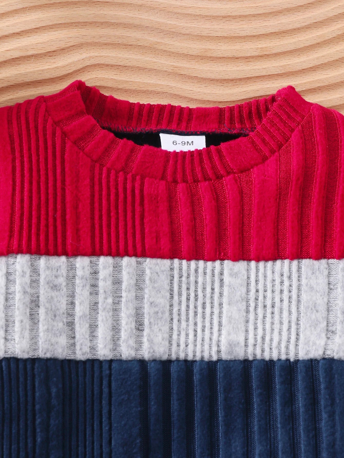 2PCS Autumn new style for boys and babies fashionable casual round-collar color matching top and trousers two-piece set