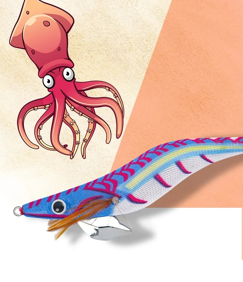 12g 14g 19g Squid Jig Floating Eging Fishing Squid Lure Fishing Lure Artificial Bait for Fishing Squid Hook Octopus Cuttlefish