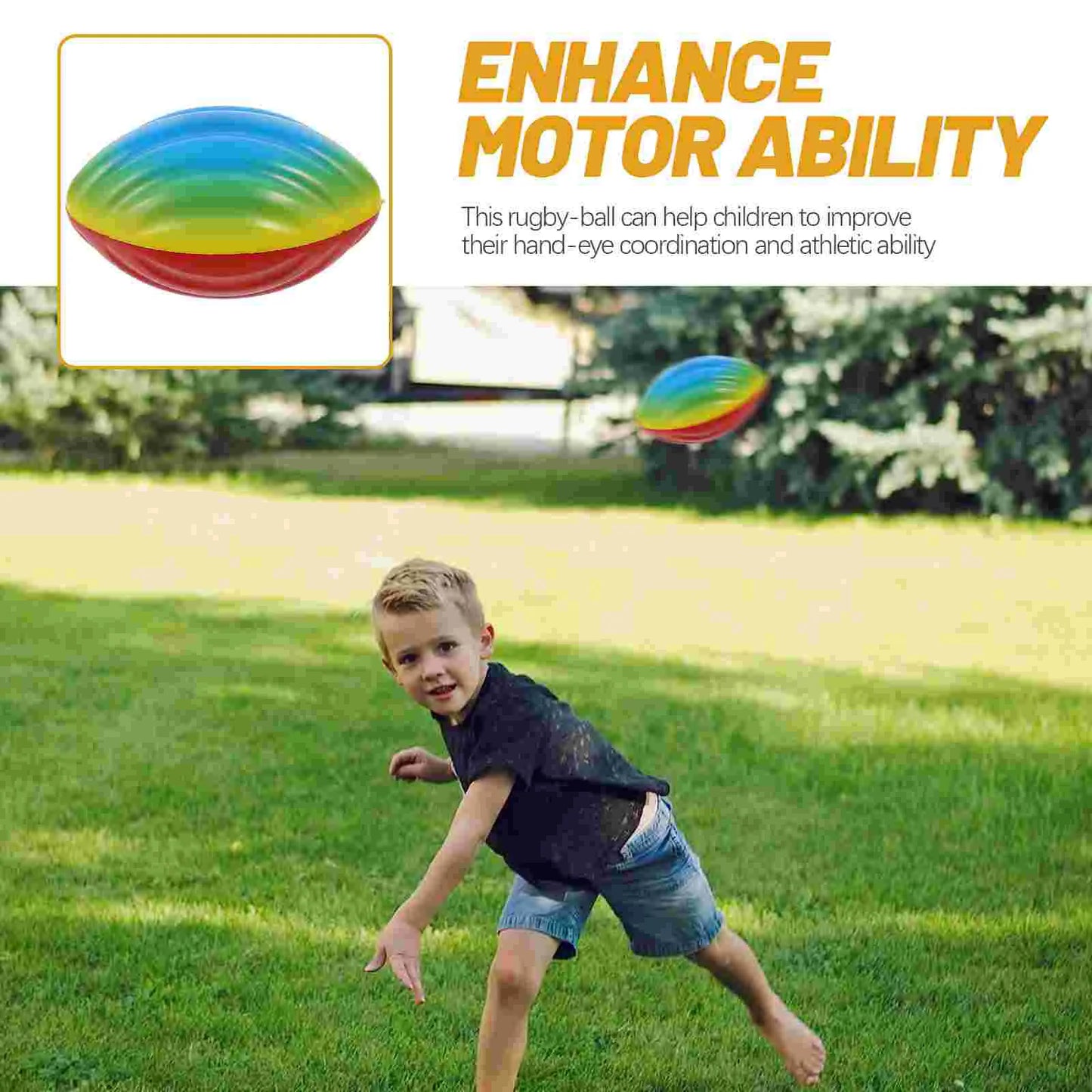 Football Toy Training Rugby Major Balls Kids Sports Toys Youth Pu Mini for Children's Small Footballs