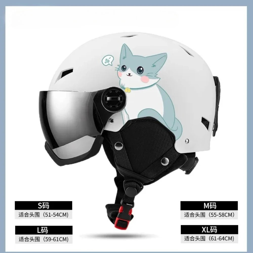 LUMDEER Winter Ski Helmet One-piece Adult Universal Snow Helmet Skating Ski girl Men's Snowboard Outdoor Sports Helmets 2026