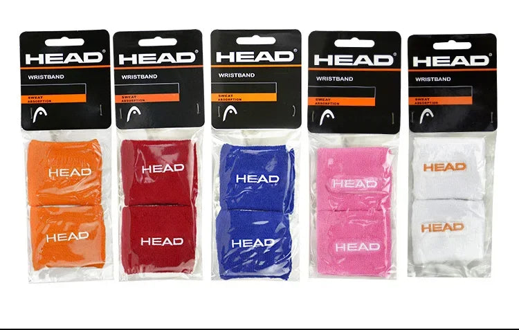 Original HEAD Tennis Wristband Badminton Sport Wristband Cotton Comfortable Sweat Wiping Non Slip Wristband