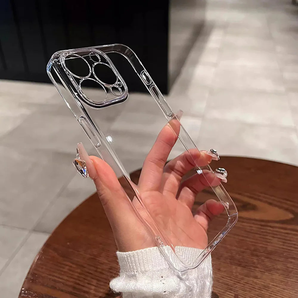 Clear Case For iPhone 17 16 15 14 11 12 13 Pro Max 7 8 15 16 Plus X XR XS Max Air SE 2020 2022 iphone11 Shockproof Cover Funda