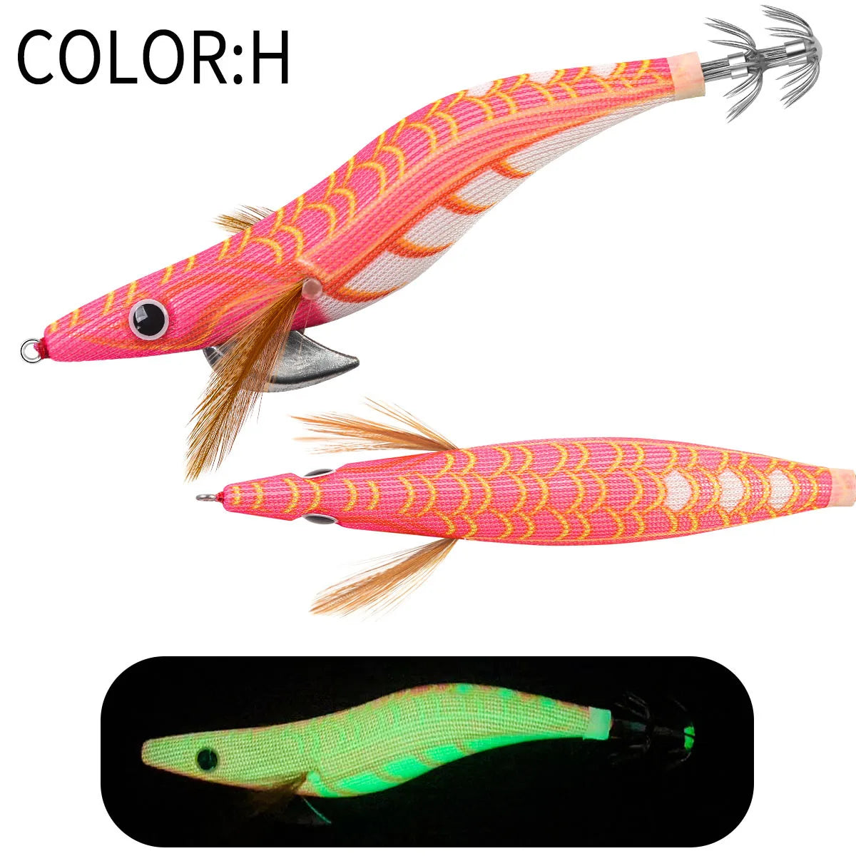 12g 14g 19g Squid Jig Floating Eging Fishing Squid Lure Fishing Lure Artificial Bait for Fishing Squid Hook Octopus Cuttlefish