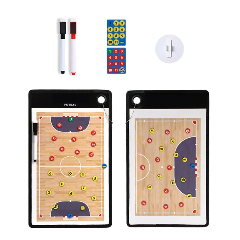 Basketball Coaching Clipboard with Dry Erases Marker and Magnets, Basketball Dry Erases Board for Coaches Football Sport