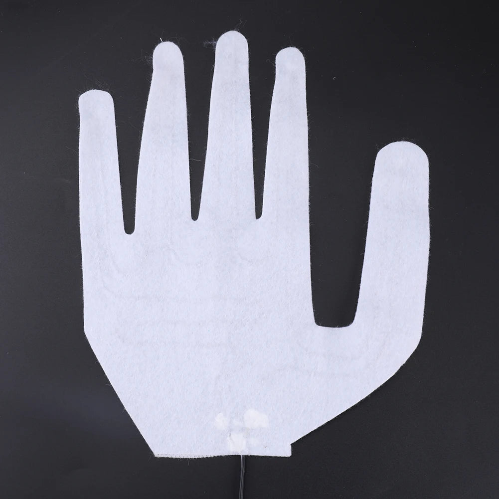 Heating Pad Heated Gloves Pad Xmas Gift USB Heated Gloves Pad Winter Warm Five-Finger Gloves Heating Pad Glove Heating Sheet