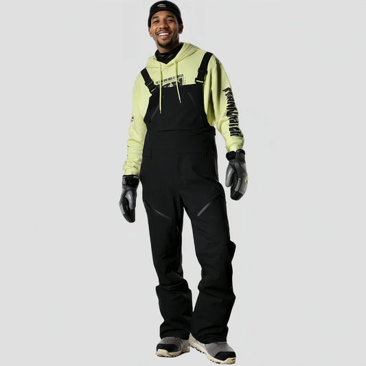 2025 Winter Skiing Pants Outdoor Waterproof Windproof Snow Trousers Men Loose Ski Overalls Snowboard Sport Strap Pants Clothing