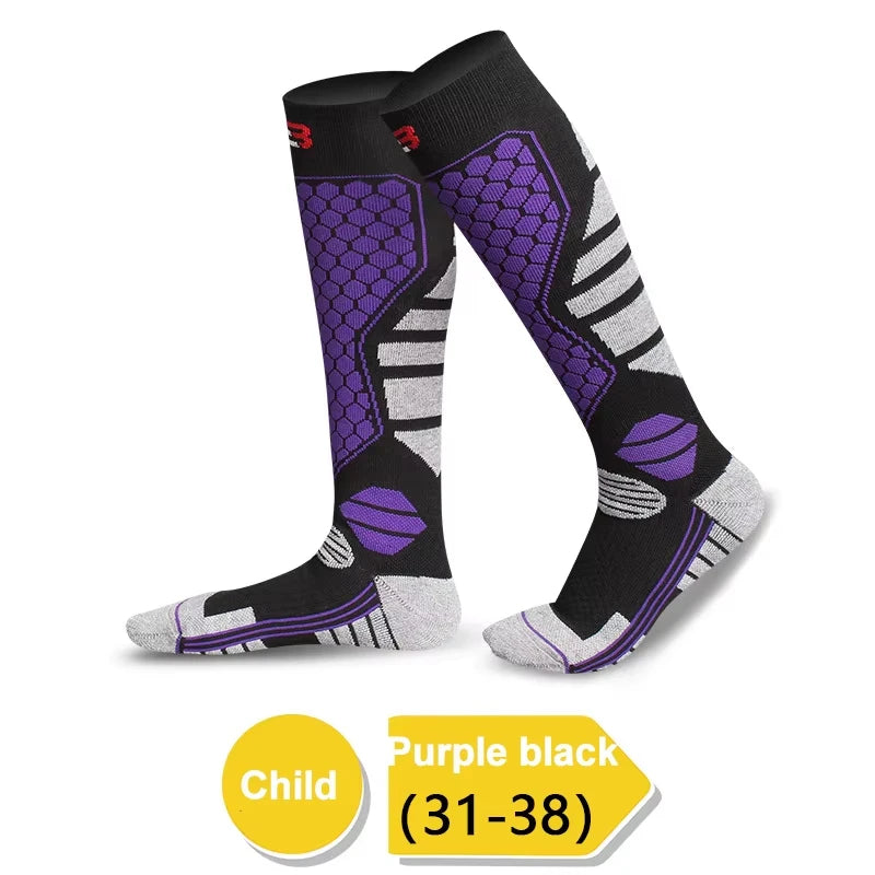 New Winter Warm Ski Socks Anti-slip Thickened Compression Snowboard Socks Thermal Moisture-wicking Knee High Socks 2026