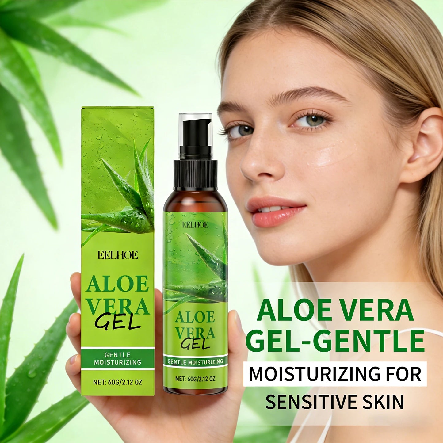 Aloe Vera Gel Nourishing Sooth Skin Reduce Discomfort Improving Skin Texture Enhance Skin Radiance Moisturizing Aloe Essence Gel