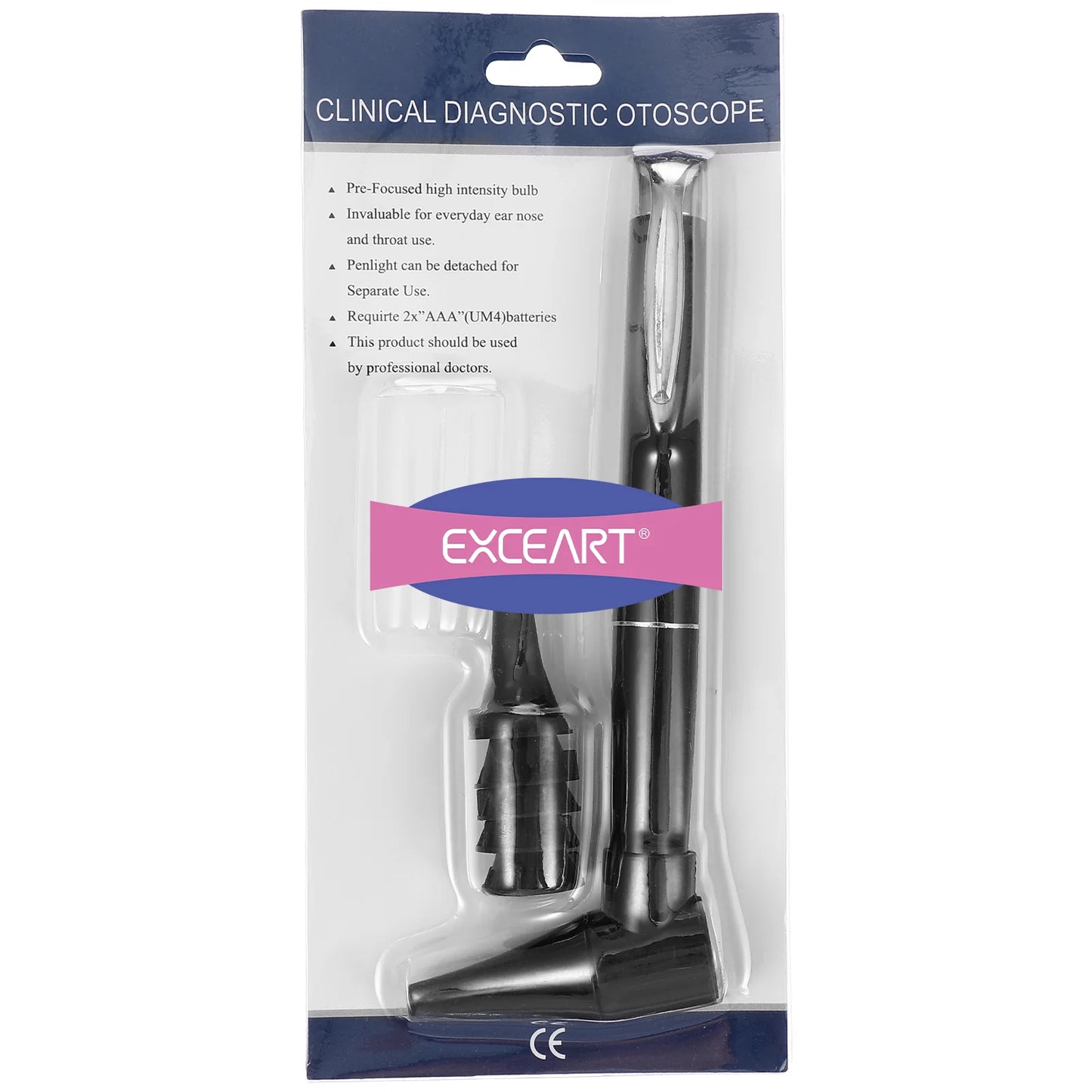 1 set Portable Diagnostic Otoscope With Led Light High Magnification Ear Speculum Science Tool For Students Home Use
