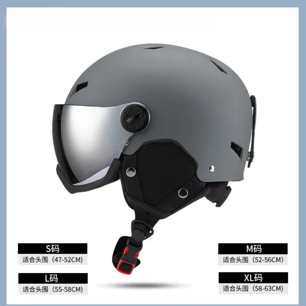 LUMDEER Winter Ski Helmet One-piece Adult Universal Snow Helmet Skating Ski girl Men's Snowboard Outdoor Sports Helmets 2026