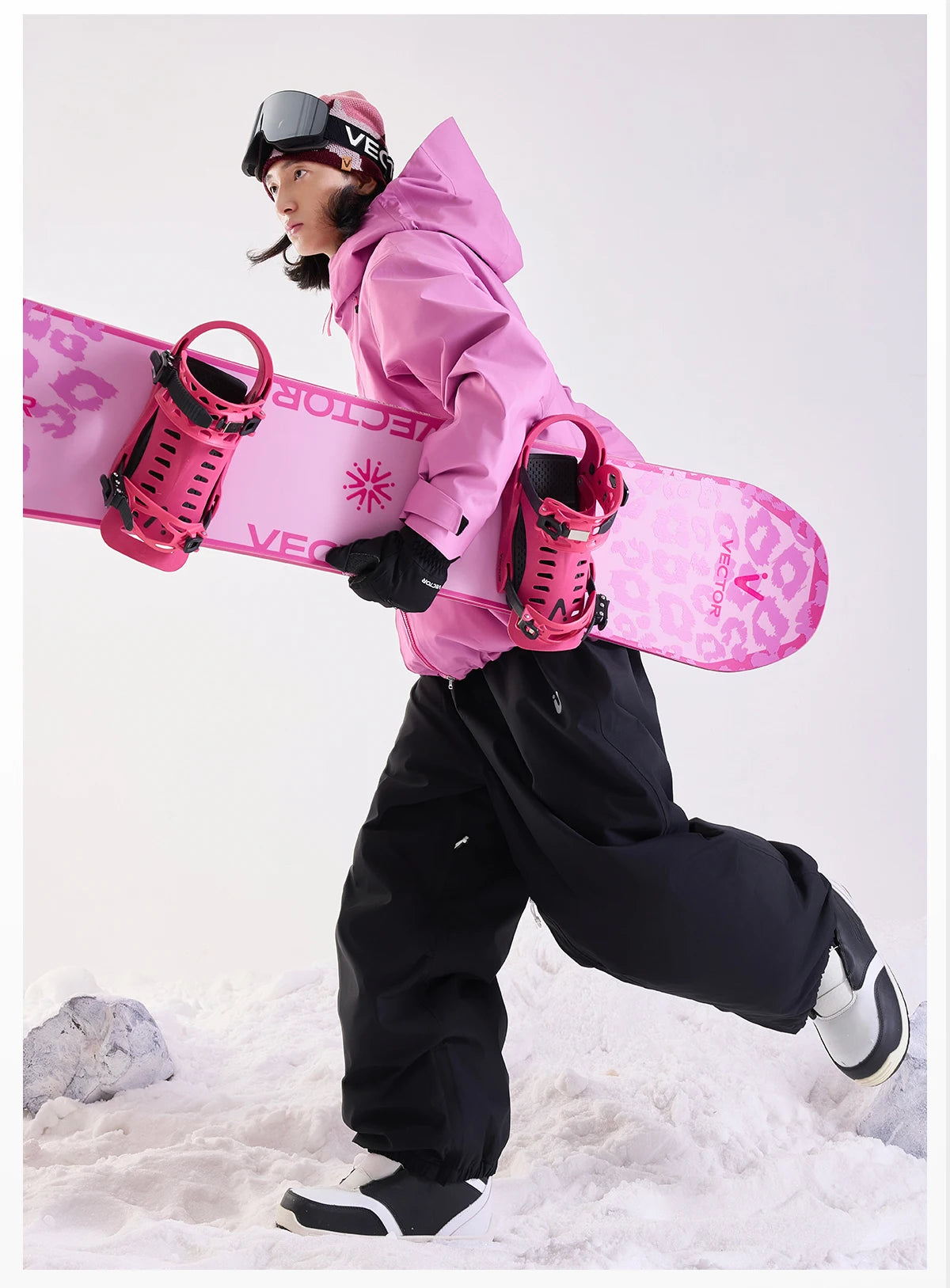 VECTOR Men Women 3L Cotton Ski Jacket Ski Pants Winter Warm Windproof Waterproof Outdoor Sports Snowboard Ski Coat Trousers