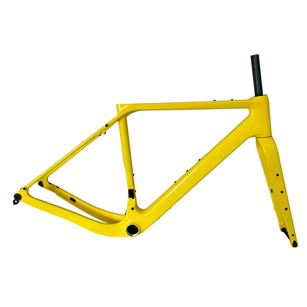 2024 G30U Carbon Gravel Bike Frame UDH Derailleur Hanger Treaded T47 Full Hidden Cable Gravel Frameset Carbon Road Frame Bicycle