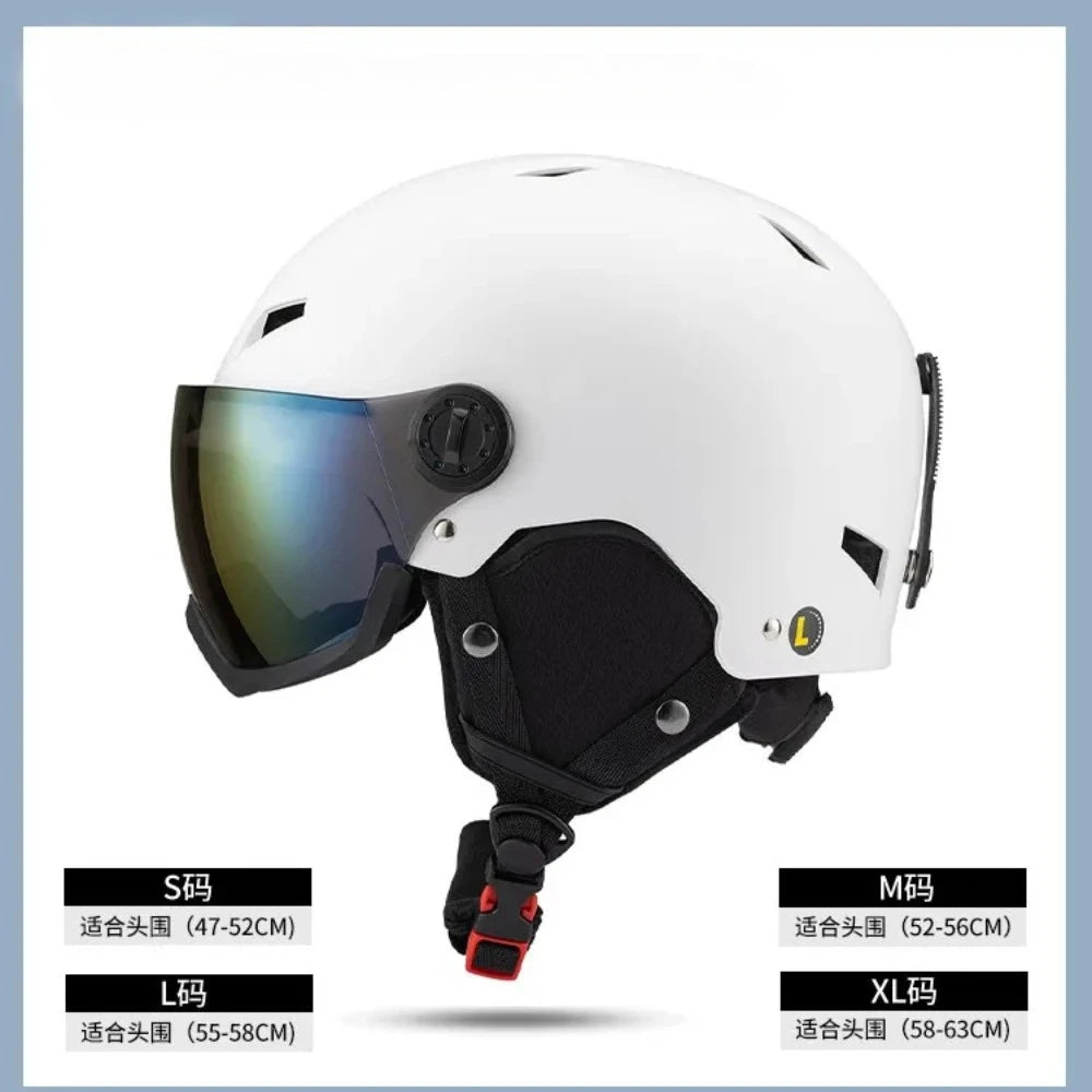 LUMDEER Winter Ski Helmet One-piece Adult Universal Snow Helmet Skating Ski girl Men's Snowboard Outdoor Sports Helmets 2026