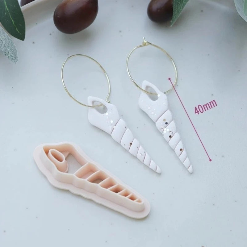 Summer Ocean Series Polymer Clay Cutter Shell/Conch Soft Ceramic Earring Mold DIY Ring Bracelet Jewelry Polymer Clay Tool