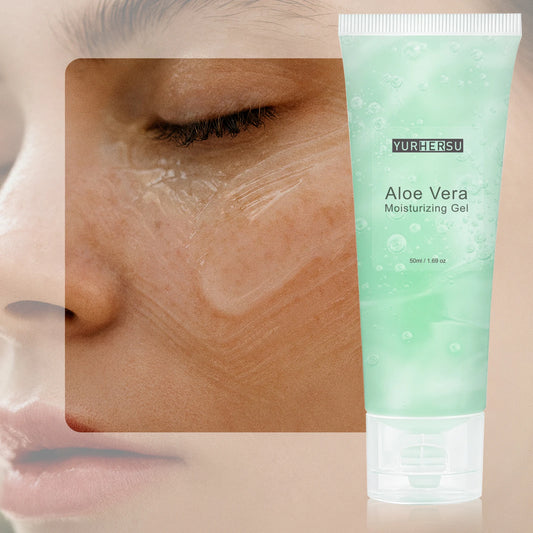 Aloe Vera Gel for Face, Daily Moisturizer & Makeup Primer, 100% Natural, Soothing, Hydrating, Non Greasy, Fast Absorb (50ml)
