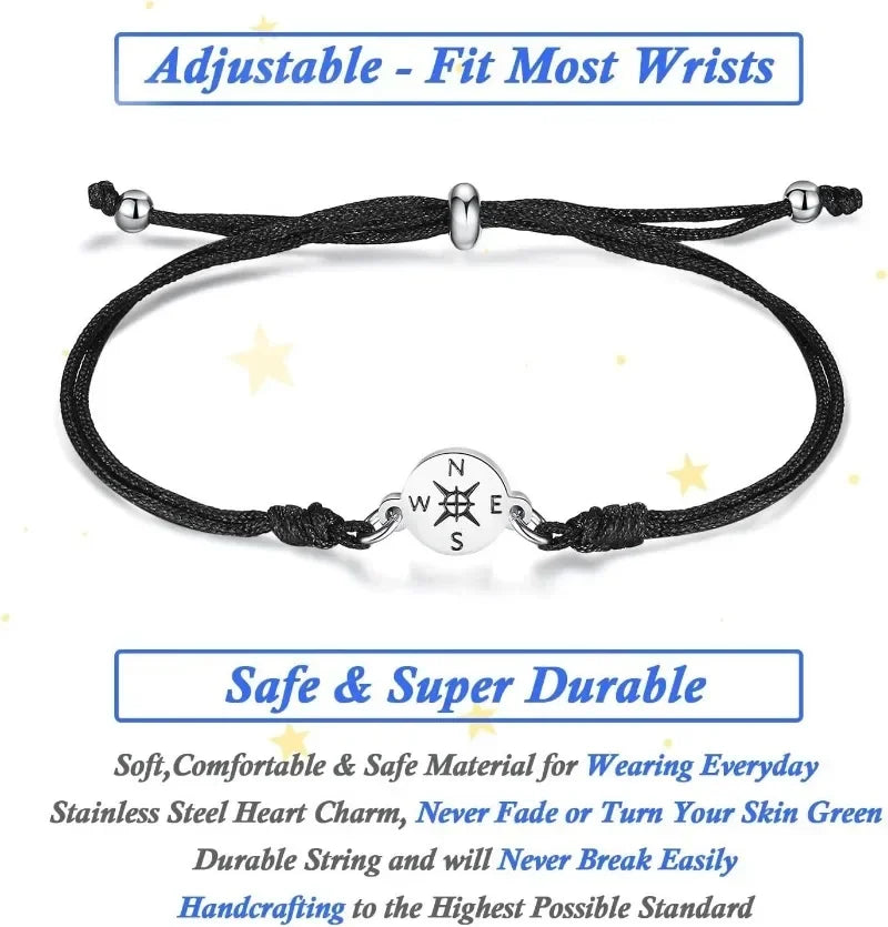 New graduation season and back-to-school season gifts: Doctoral cap gift box, stainless steel compass, woven bracelet, band card