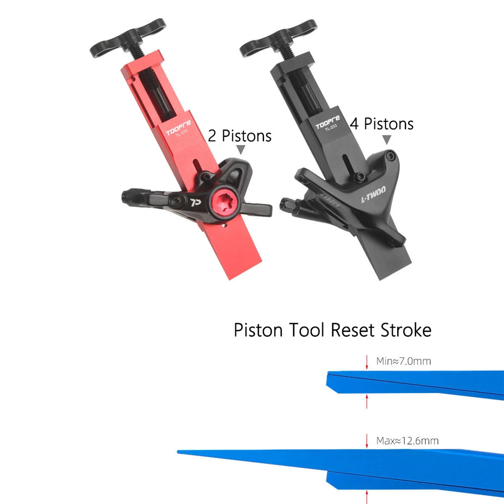 Bicycle Piston Reset Tool Bike Caliper Piston Press Tool For 2 Piston 4 Piston SHIMANO/SRAM Brake Caliper Bike Piston Tool
