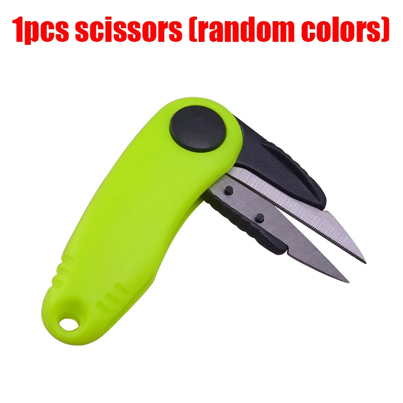 Portable Shrimp-Shaped Stainless Steel Fish Use Scissors Accessories Folding Fishing Line Cut Clipper Fishing Scissor Tackle